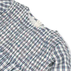 Hope & Henry Girls' Long Sleeve Calvary Twill Smocked Front Dress, Toddler