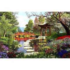 Wuundentoy Gold Edition: Gardens of Fuji Japan Jigsaw Puzzle - 1000pc
