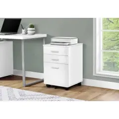 24" 3 Drawer Filing Cabinet with 2 Locking Casters - EveryRoom