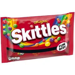 Skittles Original Halloween Chewy Candy Fun Size Bag - 10.72oz