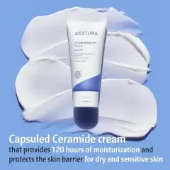Aestura Atobarrier 365 Cream Moisturizing & Strengthening Skin Barrier For Dry & Sensitive Skin (2.70 oz) Intense Skin Hydration & Facial Strength