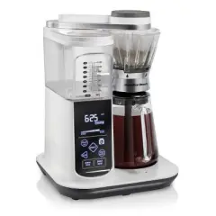 Hamilton Beach Pour Over Coffee 46700: 8-Cup Electric Coffee Maker, Dishwasher-Safe, White, 1350W, Cone Filter