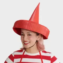 Adult Ketchup Halloween Costume Accessory Set - Hyde and EEK! Boutique&trade;: Polyester, Red