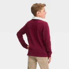 Boys' Long Sleeve Colorblock Polo Shirt - Cat & Jack&trade;