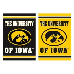 Embossed Suede Flag, House Size, University of Iowa