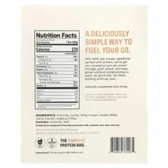 Rise Bar Protein Bar, Mocha Almond , 12 Bars, 2.1 oz (60 g) Each