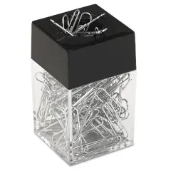 Universal Paper Clips w/Magnetic Dispenser Wire 1 3/8" Silver 12/100 Carton Boxes 72211