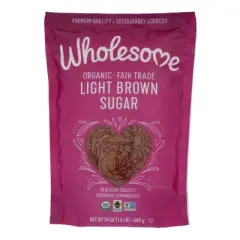 Wholesome Organic Light Brown Sugar - Case of 6/24 oz