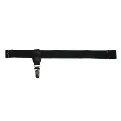 CTM Men's Elastic 1 Inch Sock Garters with 1 Clip