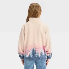 Girls' Disney Mickey & Minnie Mouse Pullover Sweatshirt - Off White