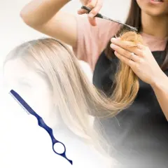 Unique Bargains Durable Haircut comb with Blades for Hair Styling Blue 1 Pc