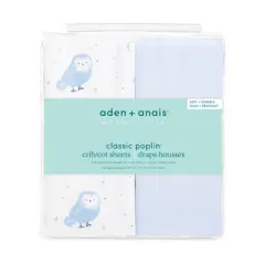 aden + anais Essentials Cotton Poplin Sheets - 2pk
