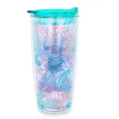 Silver Buffalo Disney Lilo & Stitch Travel Tumbler with Slide Close Lid | Holds 20 Ounces