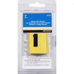 Hillman 1 in. Card Stock Heavy Duty Stencil Set 47 pk (Case of 5)