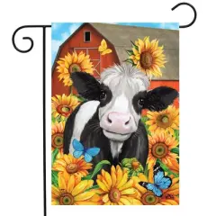 Briarwood Lane Garden Flag 12x18 For Outdoor Happy Cow Summer For Summer Garden Flag Flags For Outside