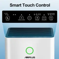 Edendirect 2152 sq. ft. H13 HEPA True Personal Console Air Purifier in Whites