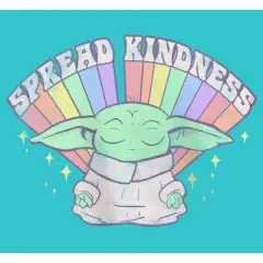 Girl's Star Wars: The Mandalorian Spread Kindness Rainbow T-Shirt