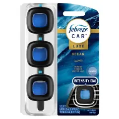 Febreze Car Air Freshener Vent Clip - Ocean  - 0.22 fl oz/3pk