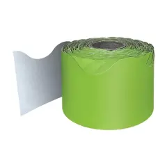Carson Dellosa Education Lime Rolled Scalloped Border, 65 Feet Per Roll, Pack of 3