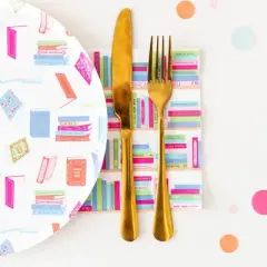 Jollity & Co. - Book Club Large Napkins - Pack of 16 Paper Napkins