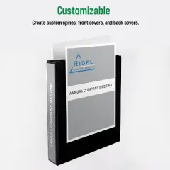 Office Essentials Economy View 3 Ring Binders, 1.5" Round Rings, 2.1" Spine, 275-Sheet Capacity, White Binders (12-Pack of 03426)