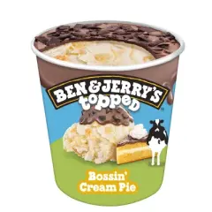 Ben & Jerry's Topped Bossin' Cream Pie Frozen Ice Cream - 1 Pint