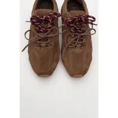 Selena - Brown Suede Leather Sneakers (Women) | Forever & Always Shoes