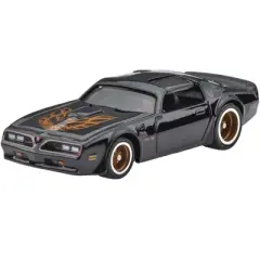 1977 Pontiac Firebird T/A Trans Am Black with Golden Bird on Hood "Fast & Furious" Series Diecast Model Car by Hot Wheels