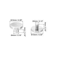 Unique Bargains Brass Leather Belt Scrapbook Binding Kits M5 Chicago Screws 50 Sets