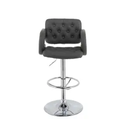 Set of 2 Adjustable Counter Height Barstools with Armrests - CorLiving