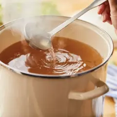 Rachael Ray Cook + Create 12qt Enamel on Steel Stockpot with Lid - Almond