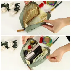 Unique Bargains Large Capacity Makeup Bag 6.89"x2.36" 1 Pc