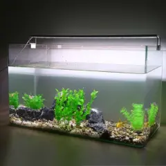 Unique Bargains Plastic Fish Tank Aquarium Decorations Artificial Water Plants Green 7.28" 3 Pcs