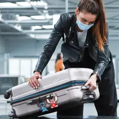 Disney Lilo and Stitch Luggage Tag Stitch Angel PVC Travel Tags Gifts - Set of 4