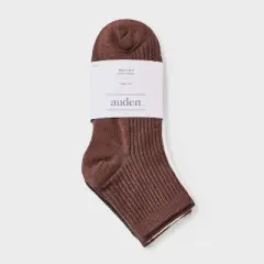 Women's Ultra Soft Everyday Rib-Knit 4pk Ankle Socks - Auden&trade;