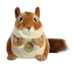 Aurora Small Chipmunk Miyoni Realistic Stuffed Animal Brown 9"