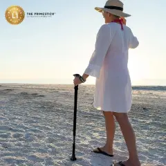 PrimeStick Walking Sticks for Seniors, Women & Men,Ergonomic Hiking Poles for Balance, Posture & Stability &ndash; Durable Trekking Poles for Walking