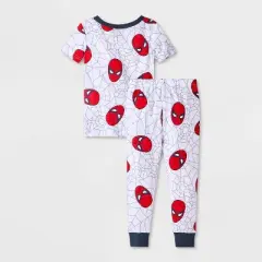 Toddler Boys' 4pc Snug Fit Cotton Spider-Man Pajama Set - Red