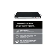 Salton Hotray&reg; XL Tempered Glass Warming Tray