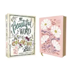 Niv, Beautiful Word Coloring Bible, Leathersoft, Pink - by  Zondervan (Leather Bound)