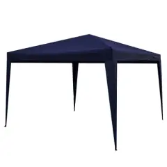 Northlight 10' x 10' Navy Blue Pop-Up Outdoor Canopy Gazebo