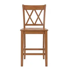 2pk 24" South Hill Double X Back Counter Height Barstools - Inspire Q