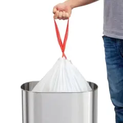 QUALIAZERO 13 GAL / 50L TALL KITCHEN TRASH BAGS, UNSCENTED, 50 COUNT