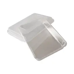 Nordic Ware 9"x13" Aluminum Pan with Lid Silver: Rectangle Bakeware Set, Hand Wash, Oven-Safe, Lifetime Warranty