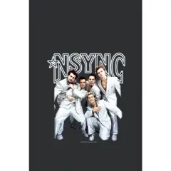 Women's NSYNC Iconic White Suits Racerback Tank Top