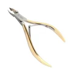Unique Bargains Metal Gold Tone Hand Finished Tips Cuticle Nippers 4.3 x 2.4 x 0.3 Inch 1 Pc