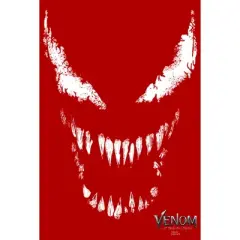 Men's Marvel Venom: Let There be Carnage Big White and Red face T-Shirt