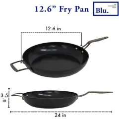 Blu. Cookware 12.6&rdquo; Induction Frying Pan, Non-Toxic