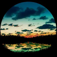 Women's Design By Humans Summer Sunset By BobyBerto Racerback Tank Top