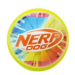 NERF TPR Color Blast Squeak and Crunch Ball Dog Toys